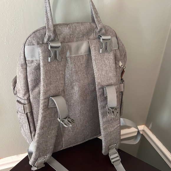 BabbleRoo Waterproof Diaper Bag Backpack Baby Essentials Travel Tote EUC - Picture 6 of 16